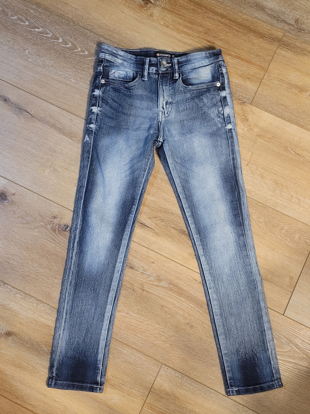 Southpole Flex Skinny Jeans - Medium Acid Wash - Fits like Youth 14/16 (Tag 10)